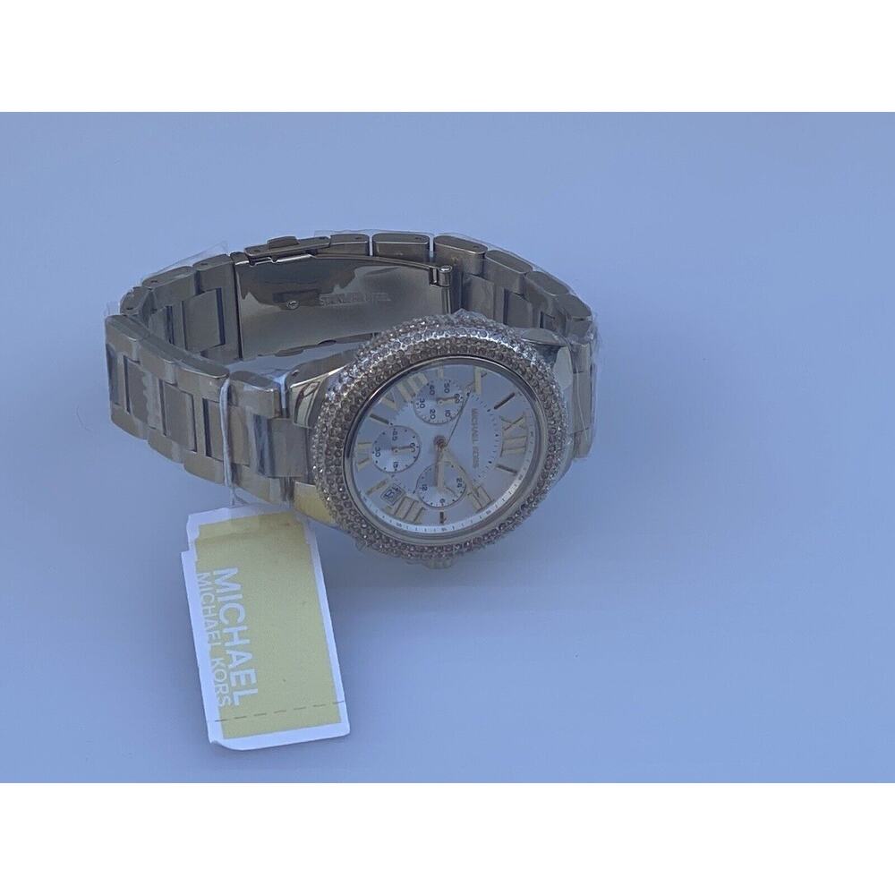 Michael Kors Camille Watch Women Slim Gold Tone Stainless Steel 43mm MK5756 - Picture 3 of 14